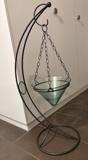 Sonstiges für Haushalt & Wohnen: Hängender Blumenständer, Metall & Glas, Deko Wohnzimmer – Gebraucht aus Dübendorf von feaver 1