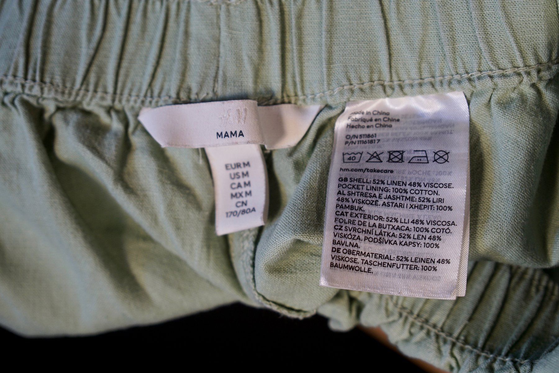 H&M Pantaloni: Shorts de maternité en Lin - M – Usato da Haute-Nendaz venduto da Violette123 8