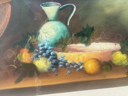 Oelgemälde Stillleben mit Früchten und Krug gebraucht