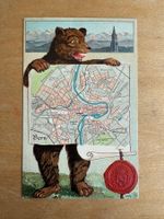 Antike Postkarte, Bärenkarte, Bern, ungelaufen