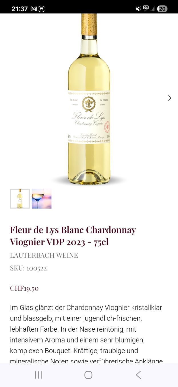 Vino: Fleur de lys 2016 – Nuovo e nell'imballaggio originale da Zofingen venduto da WouterSamwel 1