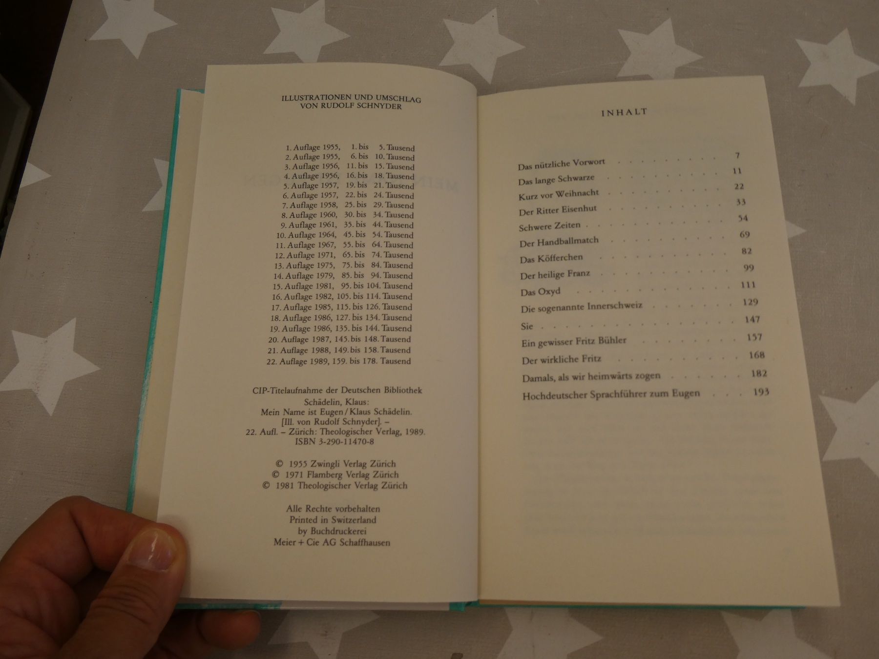Libri: Buch: Mein Name ist Eugen Klaus Schädelin – Usato da Rafz venduto da Powacaddy 1