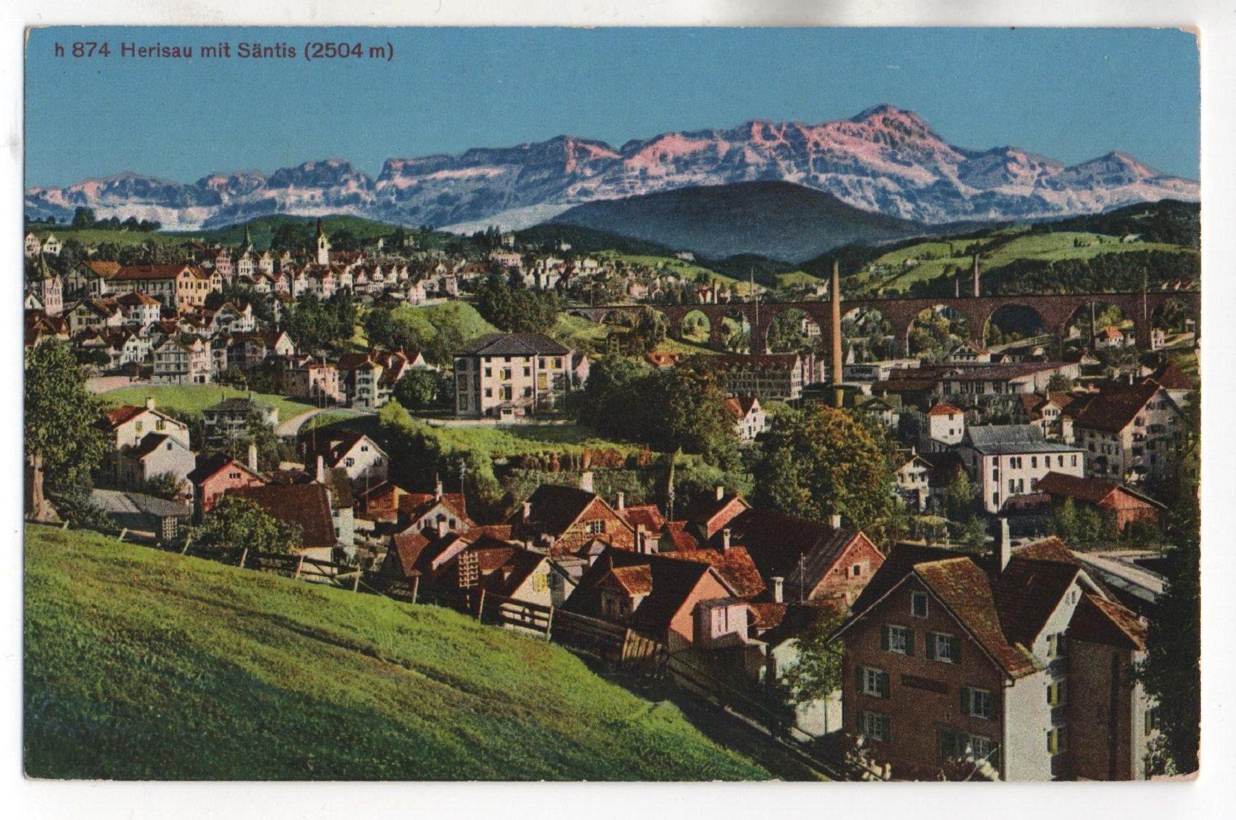 Ansichtskarten: HERISAU mit Säntis – Neu (gemäss Beschreibung) aus Jona von philajona