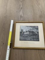 Bild Stadtansicht Zürich Altes Kupferstich gerahmt ca. 19. J