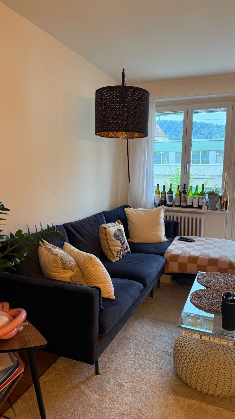 Divani: Dunkelblaues Ecksofa aus Samt – Usato da Zürich venduto da polcl993 1