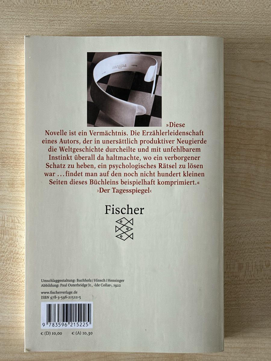 Libri: Schachnovelle, Stefan Zweig – Usato da Fribourg venduto da jer_p6kc 1