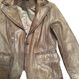 Giacche: Vintage brown leather jacket L – Usato da Zofingen venduto da JumpInVintage 4