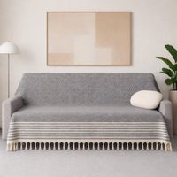 NEU Bonny Home Alora Sofadecke Anthrazit 180x220 Baumwolle