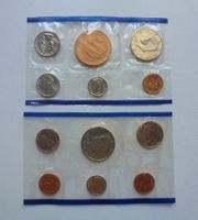 Lot von 2 Münzsätze aus den USA 1989 und 1995