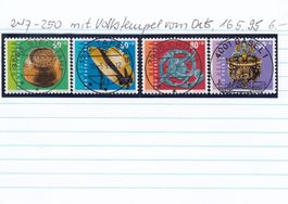247-250 mit Vollstempel vom Ort, 16.5.95