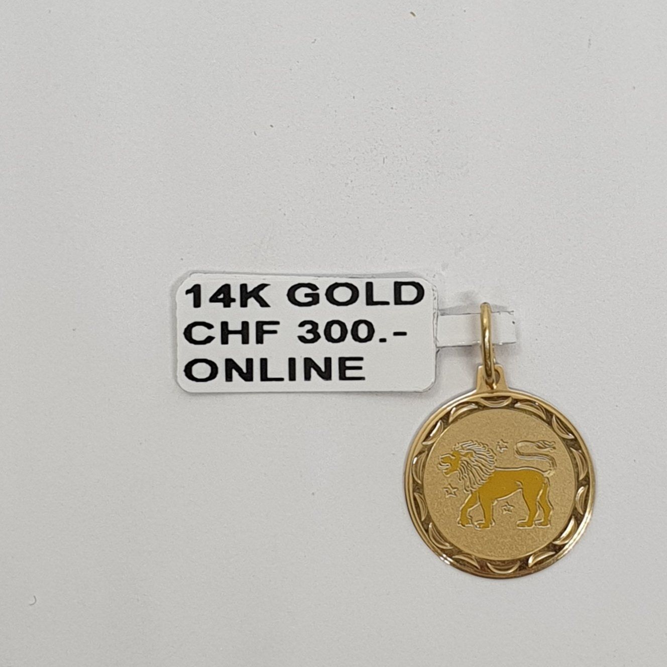 Ciondoli: Echt 14K Gold - Löwen Anhänger – Usato da Luzern venduto da Luzern-Goldhaus 1