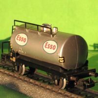 antiker DB Kesselwagen ESSO Märklin 4501 1955-1961 9x9 kzg**