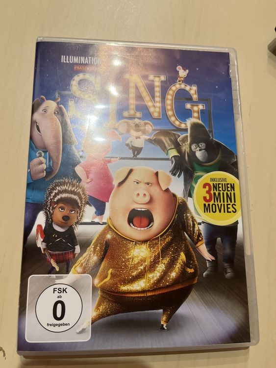 Sing Film DVD mit 3 exklusiven Mini-Filmen 🎤🐷🐘 (Gebraucht) in Rünenberg ...