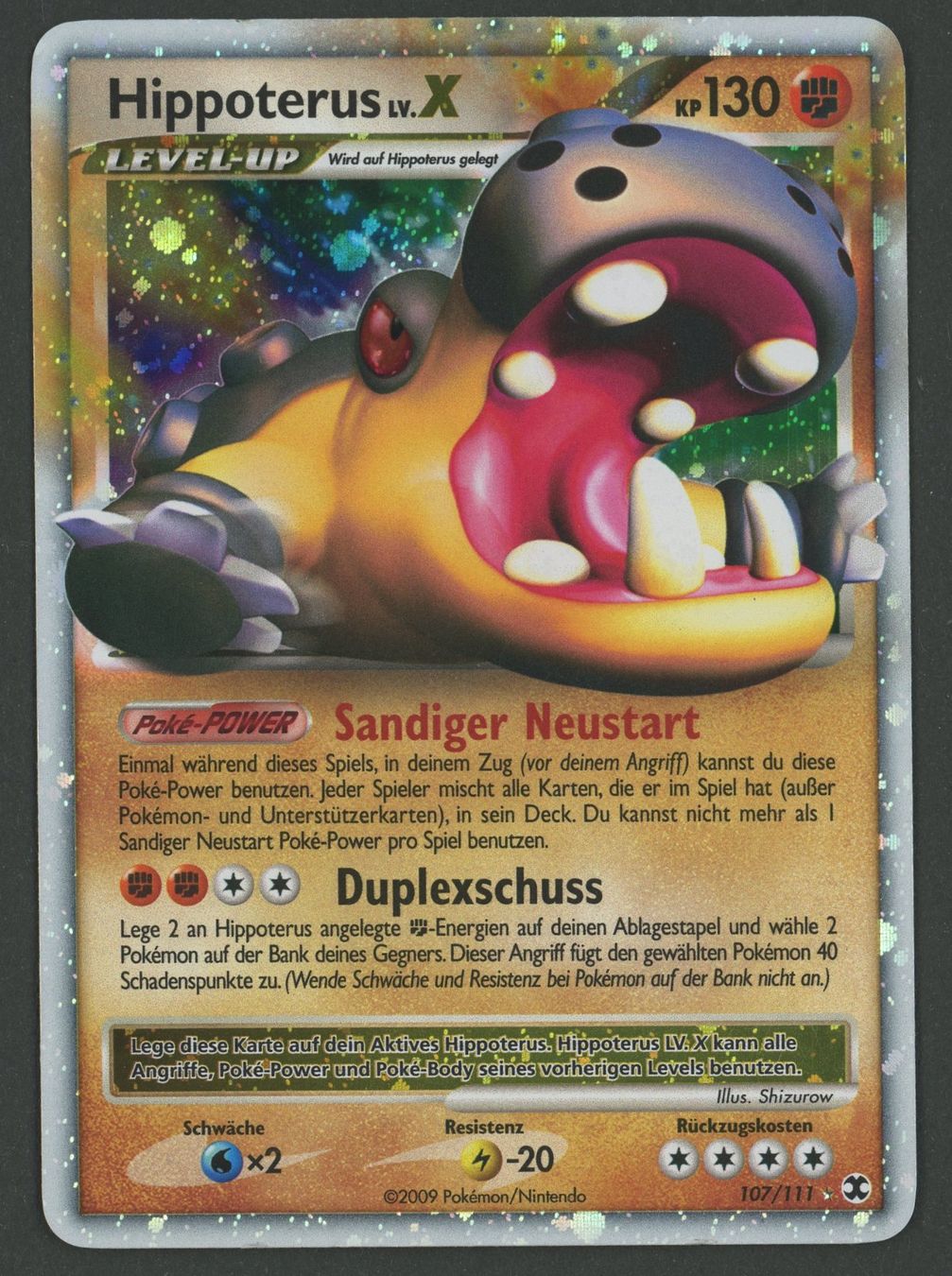 Pokémon Carte collezionabili: Hippoterus Lv.X 107/111 DE ab 1.- – Usato da Rupperswil venduto da gengarbasar