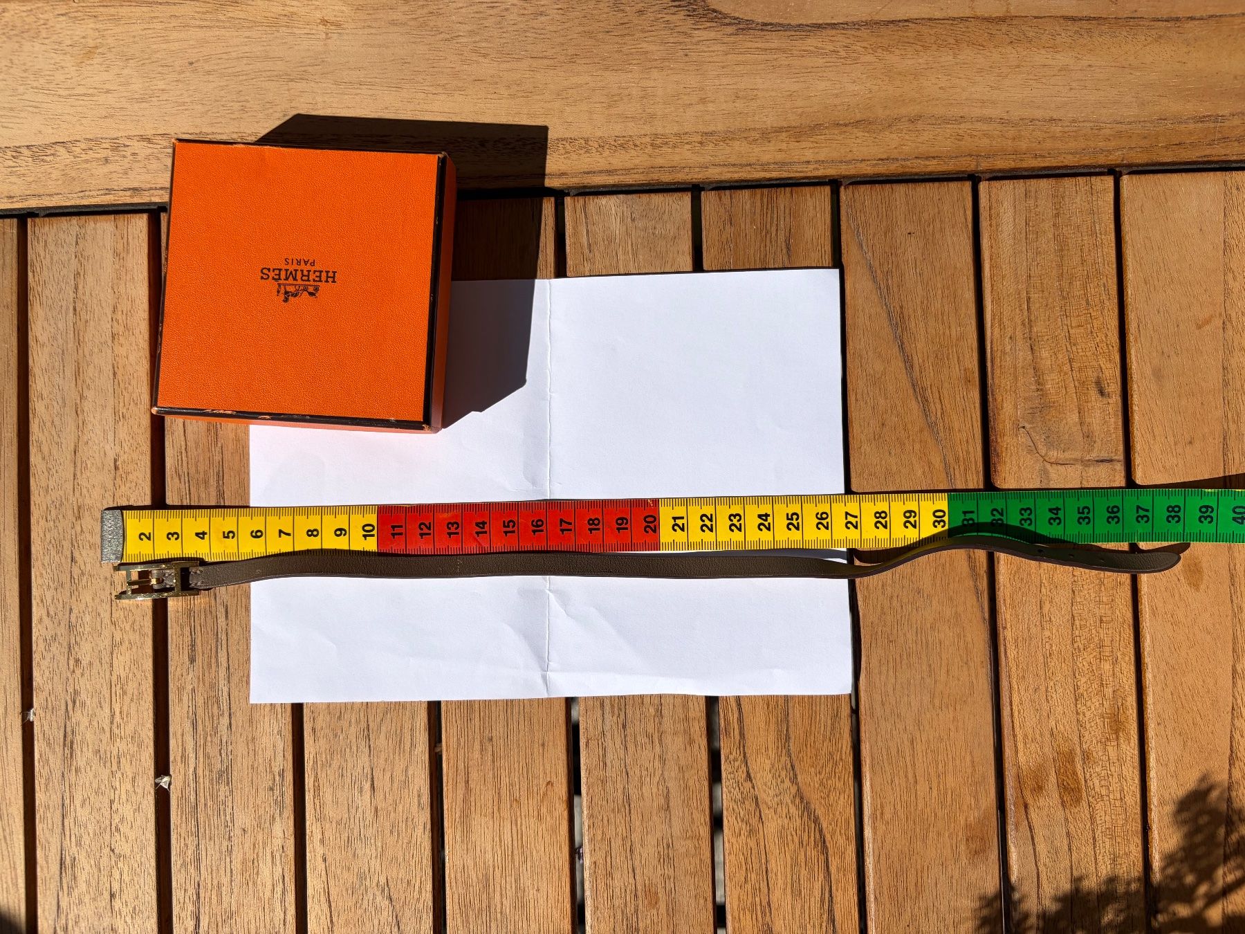 Bracciali & Braccialetti: Hérmes Lederarmband, Behapi Double - taupe/nata – Usato da Zürich venduto da Raetselbiene 3