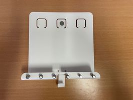 Schlüsselbrett / board Metall Weiss von Tchibo