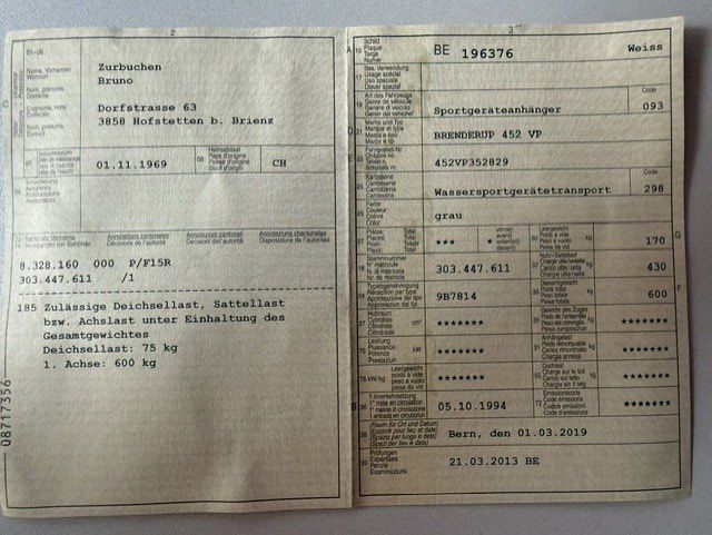 Brenderup Anhänger: Sportgeräteanhänger – Gebraucht aus Hofstetten BE von bru_v9nr 6