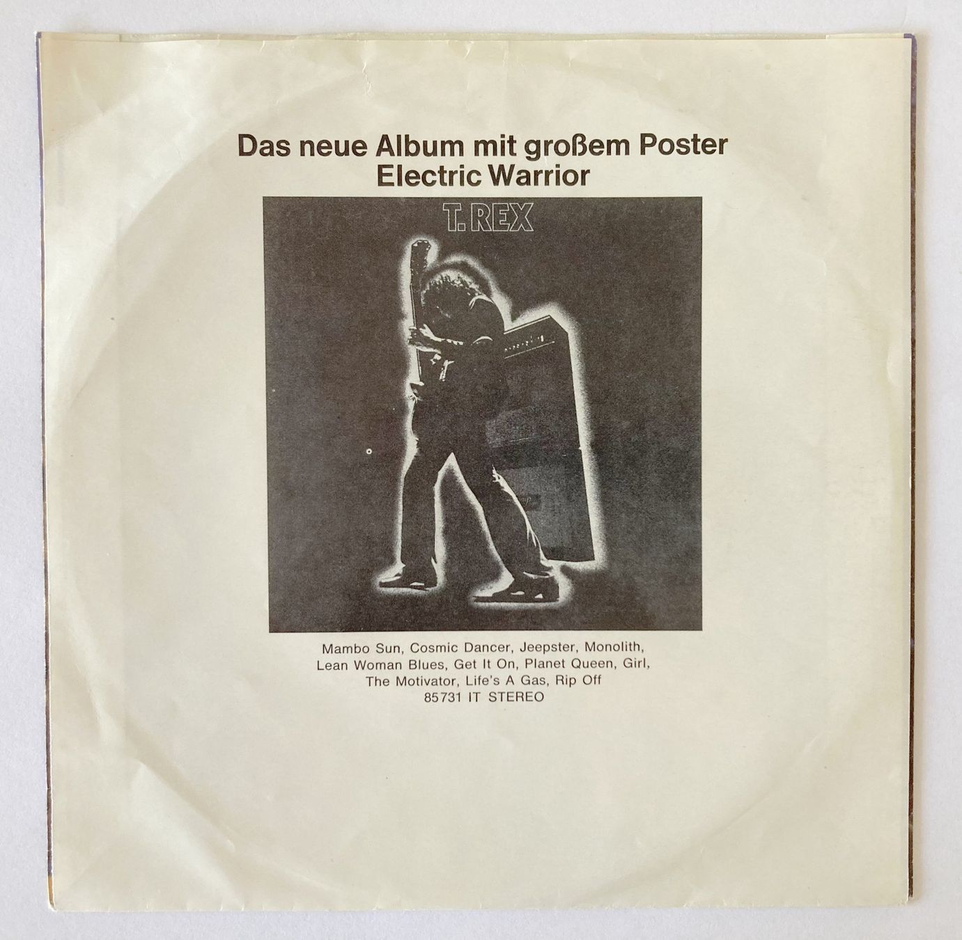 Dischi in vinile: T. REX - JEEPSTER – Usato da Bottens venduto da hotter-than-hell 1