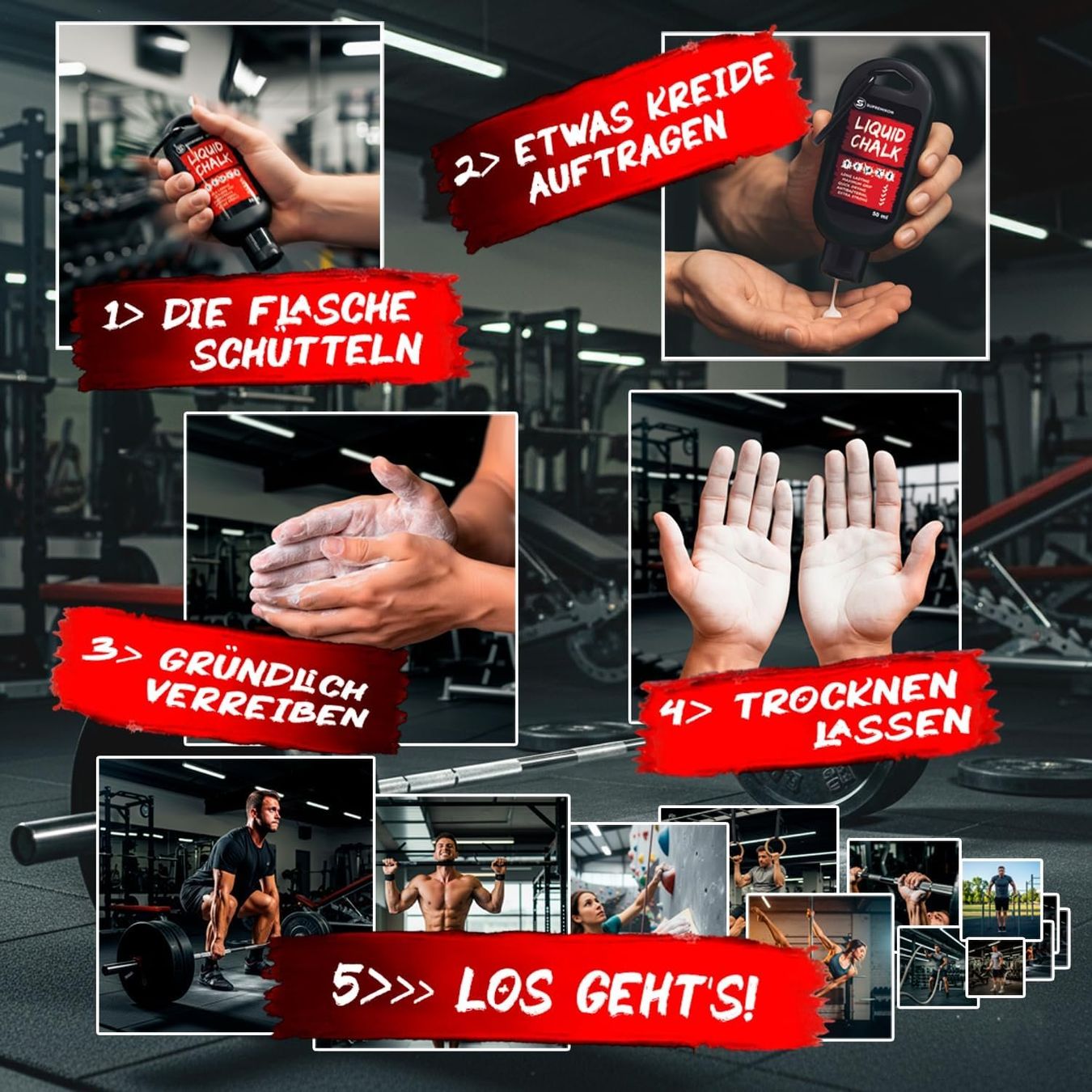 Pareti & prese d'arrampicata: Liquid Chalk Flüssigkreide Sport Extra Grip – Nuovo e nell'imballaggio originale da Suhr venduto da SchnapperCH 8