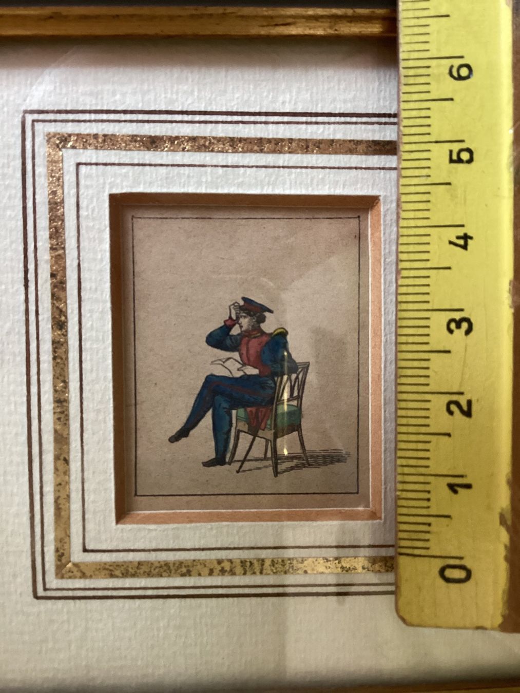 Grafica & Litografie: Altes Miniaturen Bild , altkolorierte Lithographie – Usato da Eglisau venduto da mar_5rn2 4