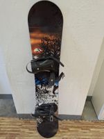 Snowboard mit Bindung guter Zustand mit Aufdruck