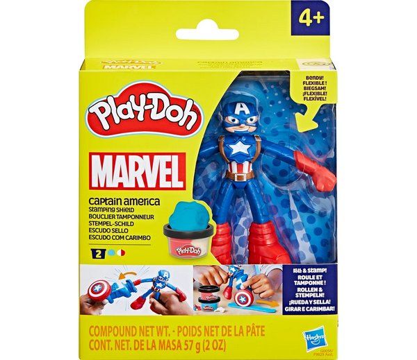 Play-Doh Giocattoli: Play-Doh Captain America Stempel-Schild – Nuovo e nell'imballaggio originale da Oensingen venduto da Liquidations-Shop