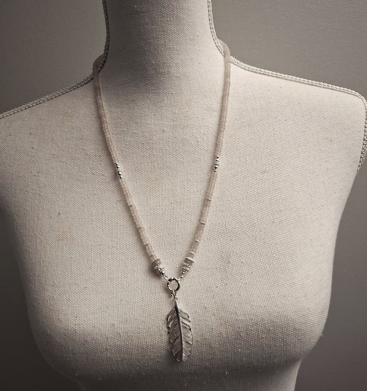 Catenine: KIRA- Jadekette - Sterling Silber - hellrosa – Nuovo e nell'imballaggio originale da Mühlethal venduto da nicita-modeschmuck 3