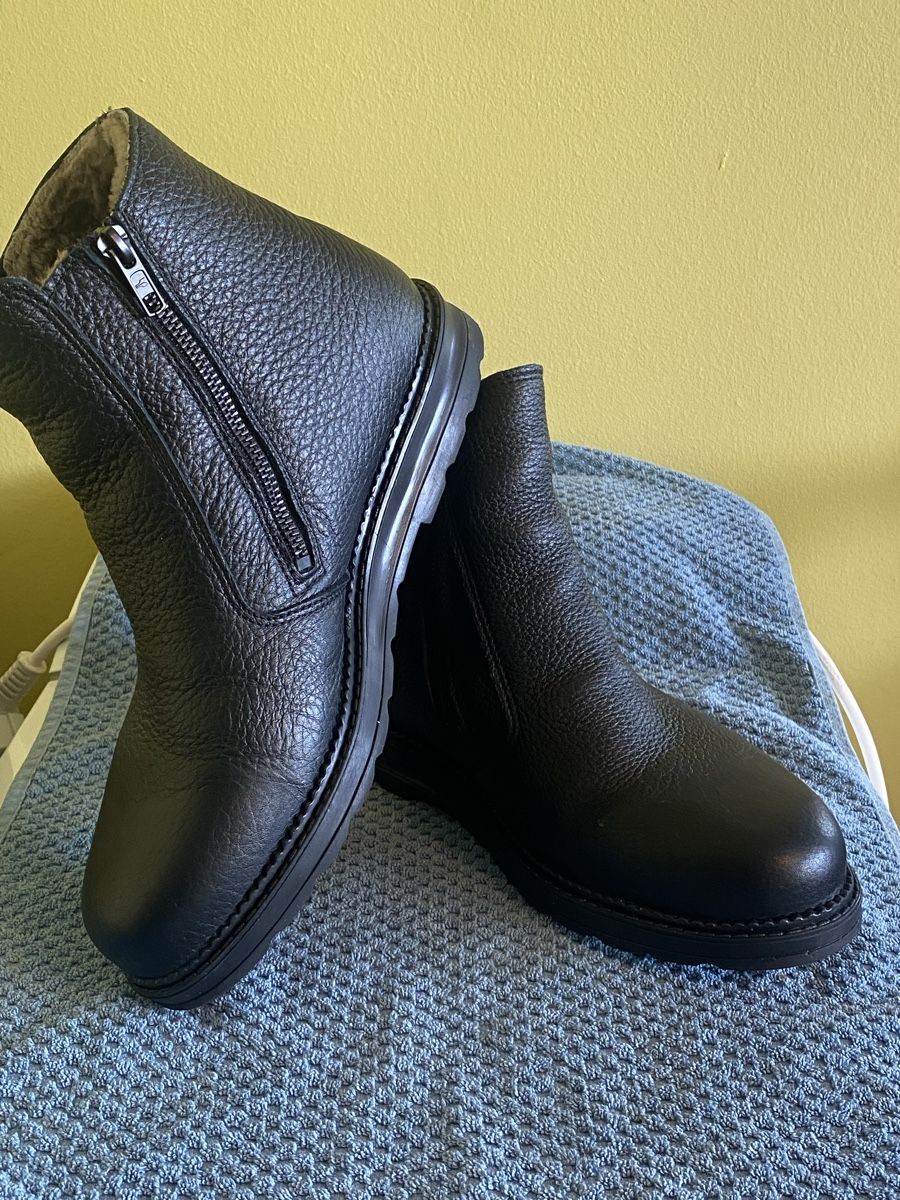Scarpe da uomo: Winter Stiefel aus Leder – Nuovo (secondo la descrizione) da Pratteln venduto da OzeanMen 2