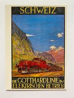 Plakat für Gotthard-Bahn SBB-CFF 1924 (Repro.)