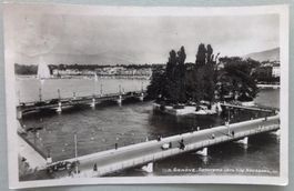 Genève - Panorama vers l' ile Rousseau