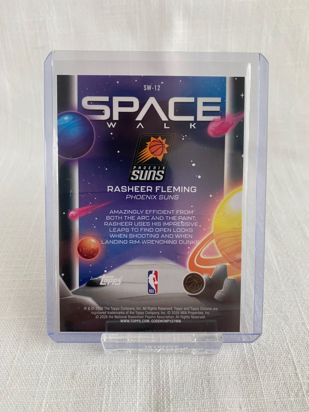 Topps Carte collezionabili: 25/26 Topps Chrome Cosmic Rasheer Fleming Phoenix Suns Space – Nuovo (secondo la descrizione) da Rottenschwil venduto da Sigma_Freud 1