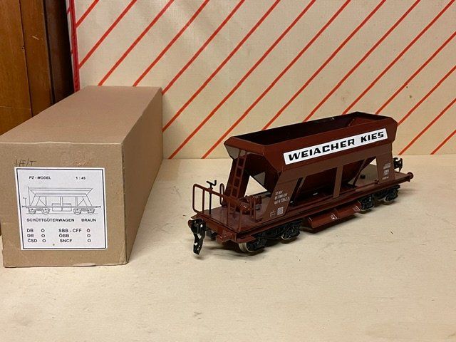 Modellini di ferrovie: Weiacher Kieswagen PZ-Model Spur 0 – Usato da Rudolfstetten venduto da Rrst1968