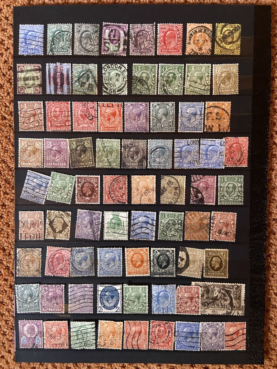 Tutti i francobolli: Grossbritannien-Kolonien, gemischtes 3 pages + – Usato da Collex venduto da RCXGJ 2