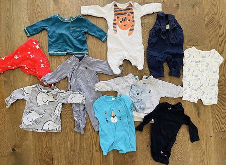 Babykleider Paket Junge 0-6 Monate Erstausstattung 10 Teile