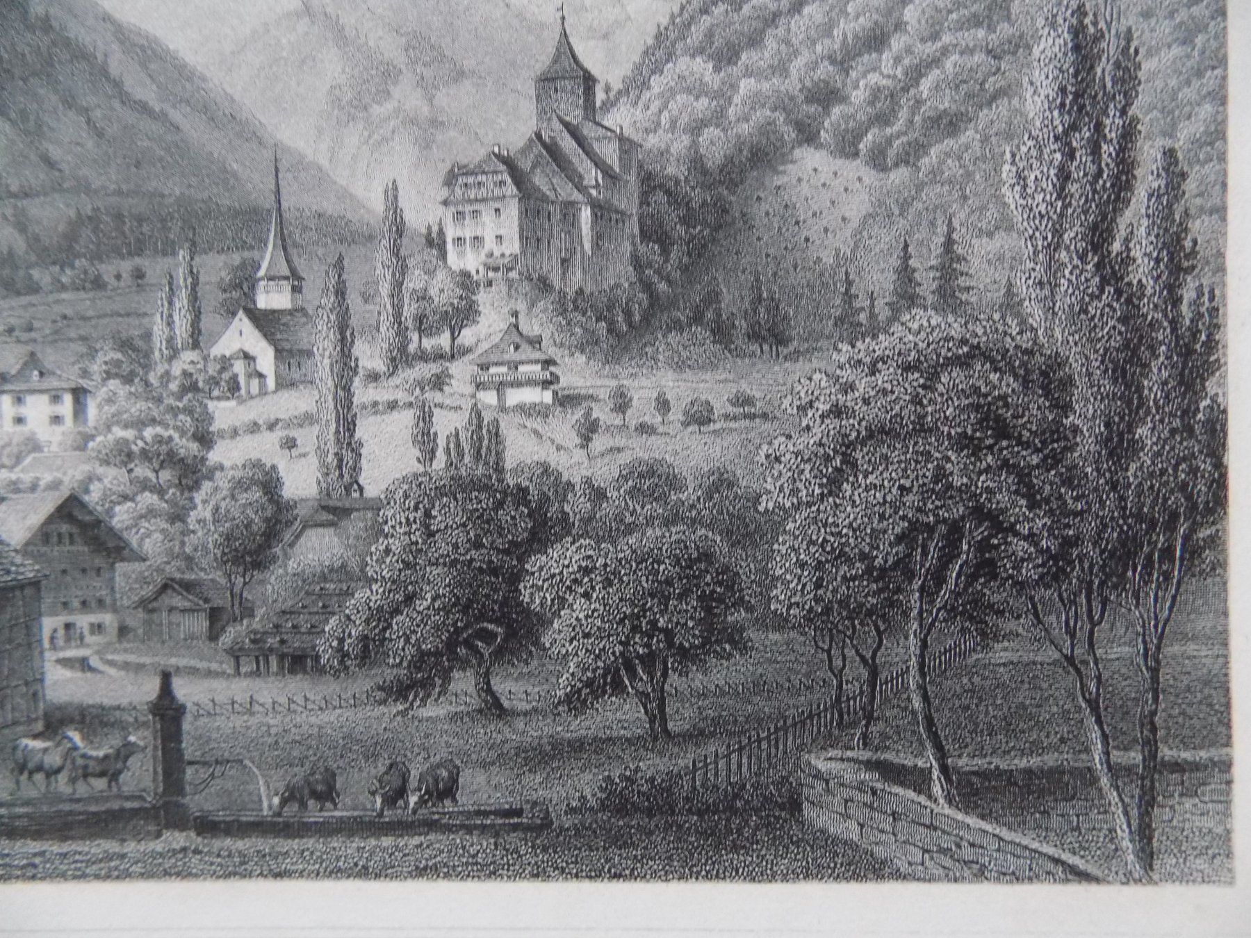 Incisioni: Das alte Schloss Wimmis – Usato da Risch venduto da Antikfee 6