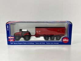 SIKU 1844 Massey Ferguson Traktor mit Anh. 1:87 H0  Metall