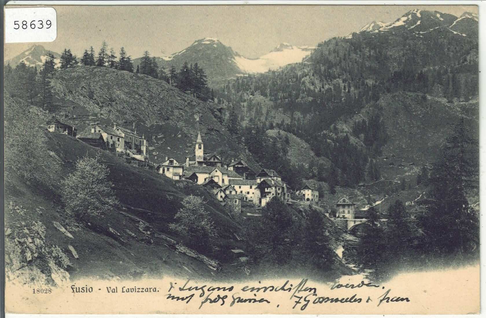 Cartoline postali: Fusio - Vue generale – Usato da Ettingen venduto da Kartenplanet