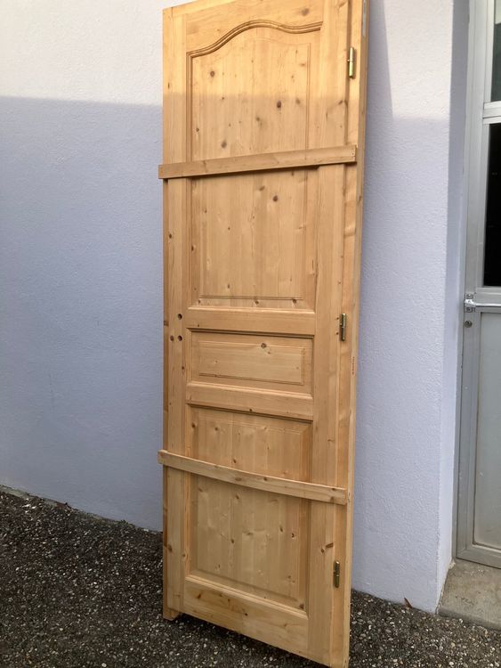 Porte Double Face En Sapin Massif | Finement Moulurée, XIXe Siècle, Avec Bâti