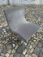 Ligne Roset Sala Polsterstuhl Kufengestell verchromt grau
