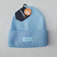 NEU! ICEPEK Mütze Beanie Hellblau mit 7% Wolle