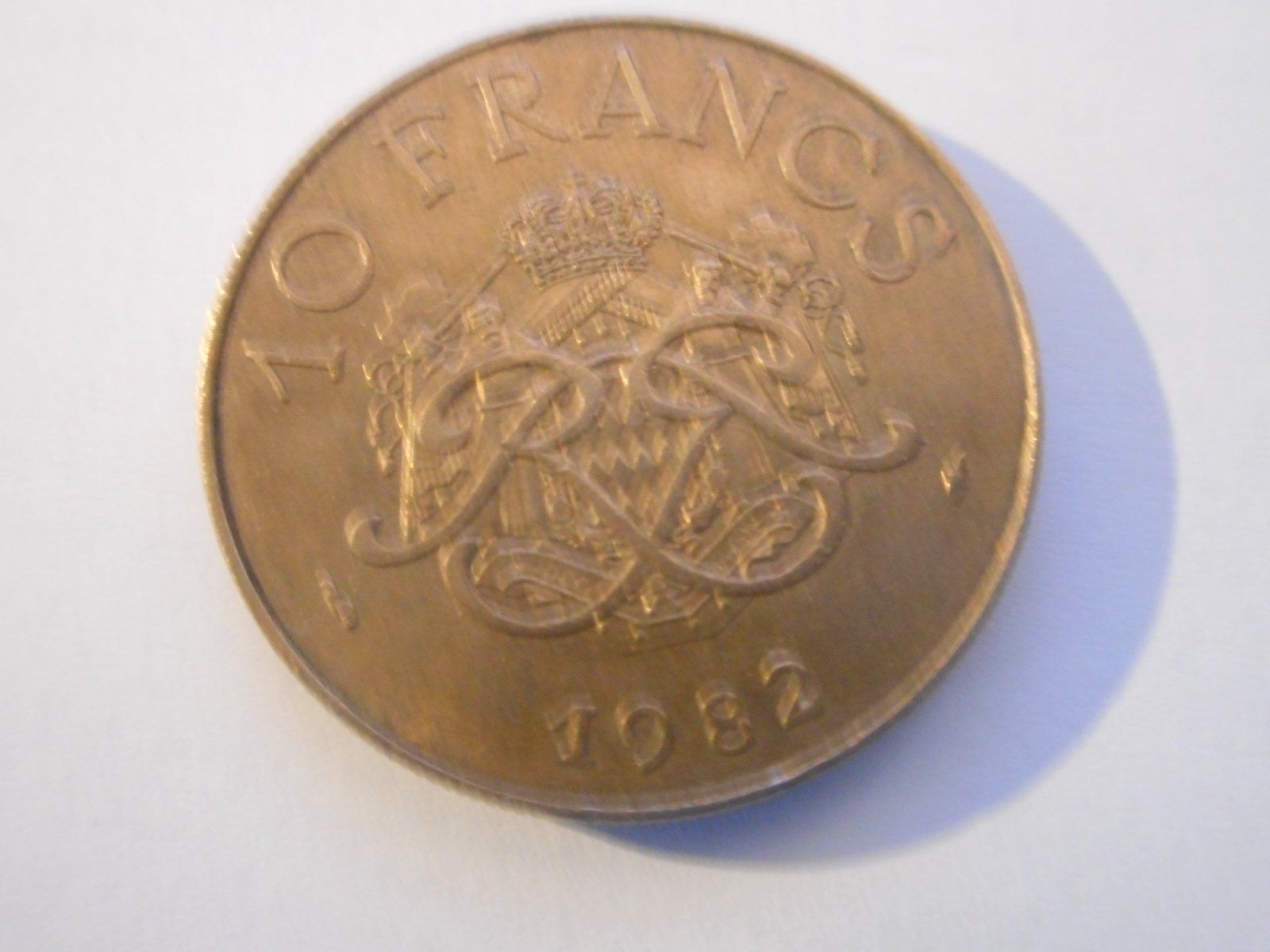 Alle Münzen: 1982    10  Francs   Monaco – Gebraucht aus Kriegstetten von pizlad2010 1