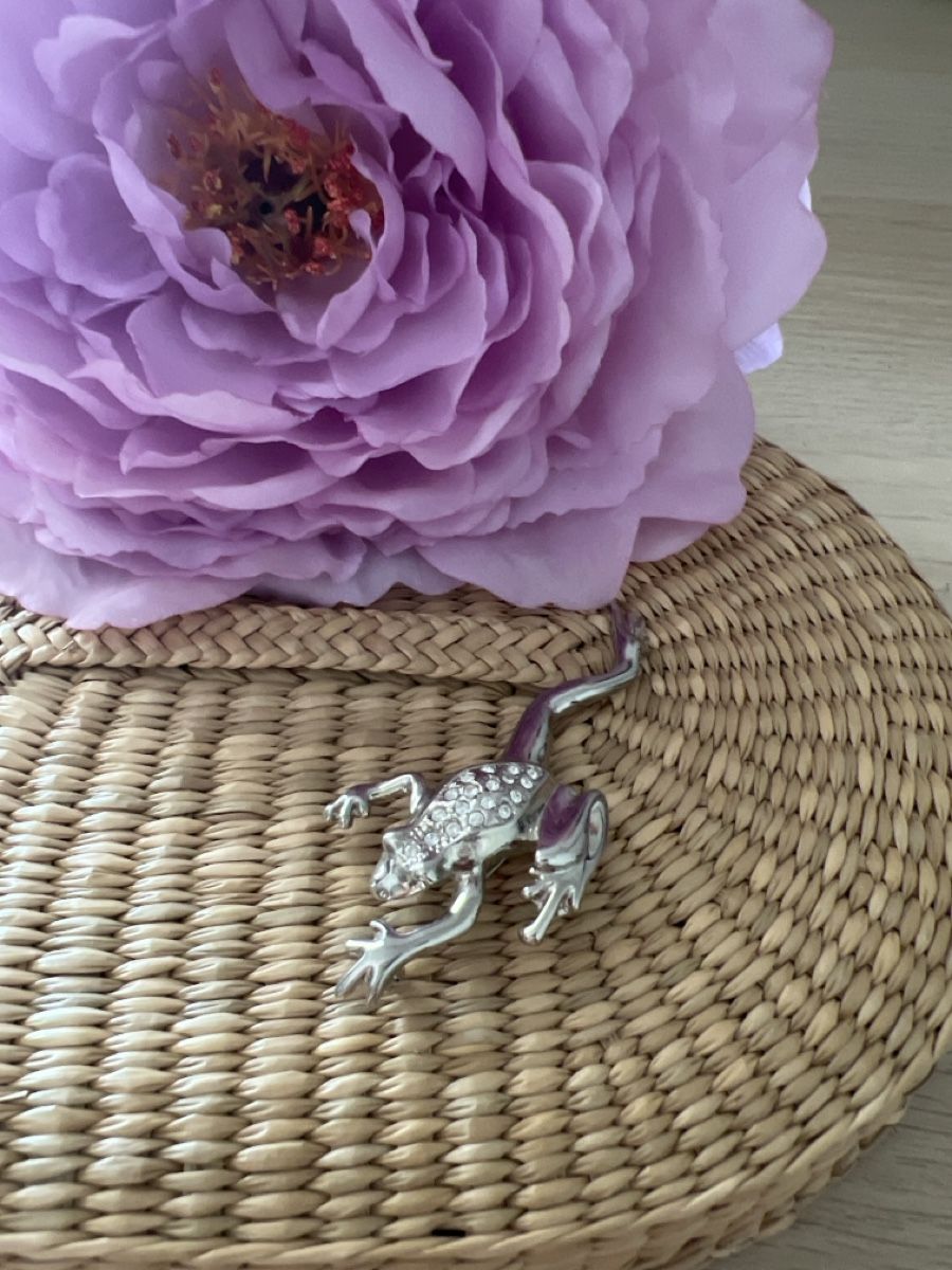 Spille & Fermagli: Schöne Frosch Brosche  – Nuovo (secondo la descrizione) da Seon venduto da Sunny-Schmuck78
