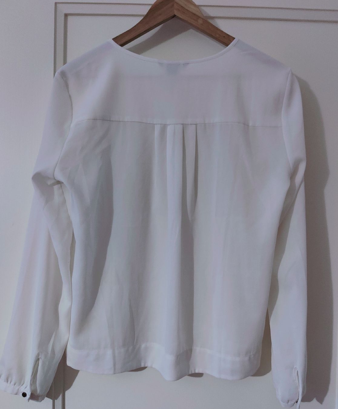 H&M Camicette: H&M Chiffonbluse, Weiß, Gr. 38, Elegant & Luftig – Usato da Zürich venduto da tweetys78 2