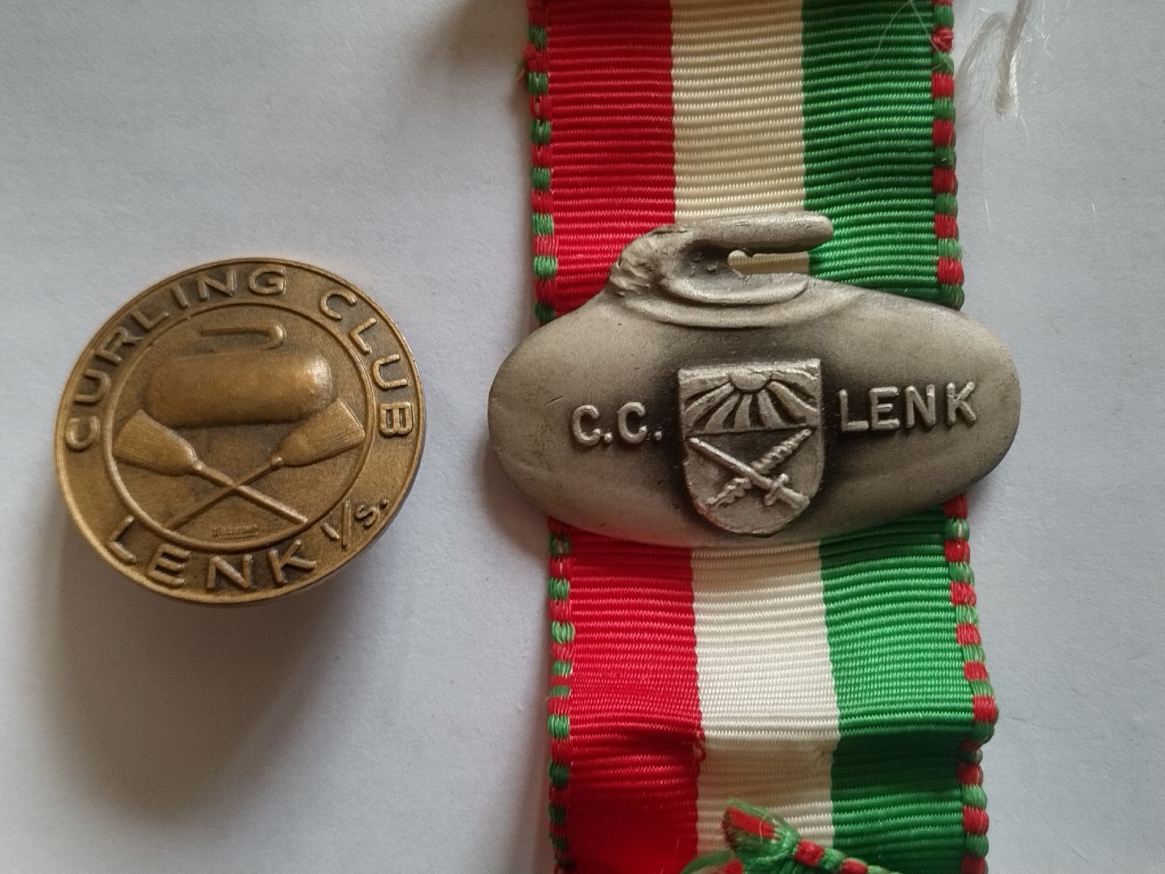 Medaglie: 2 médailles curling Lenk Bern – Usato da Bex venduto da Canouille 1