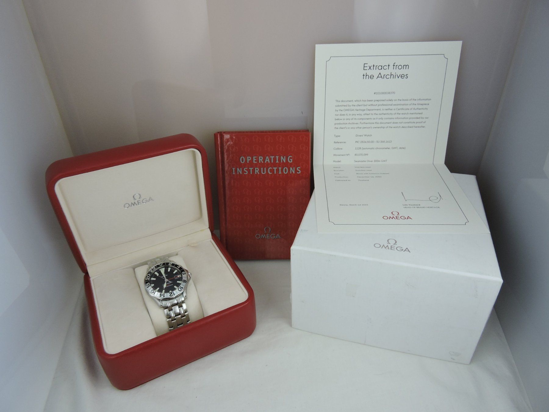 Omega Orologi: Omega Seamaster 300M GMT Chronometer - Box, EoA, Service – Usato da Bern venduto da Vintage-Oyster 3