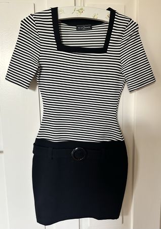 Jus d'Orange Paris Dress, Black & White, Size Small