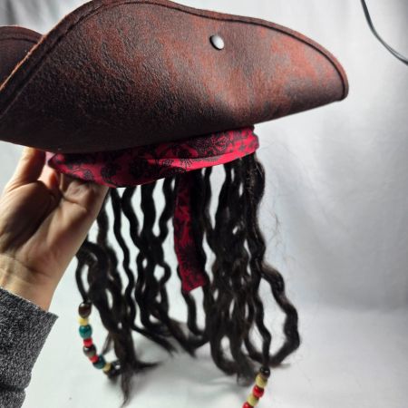 🏴‍☠️ Piratenhut mit Dreadlocks 🏴‍☠️