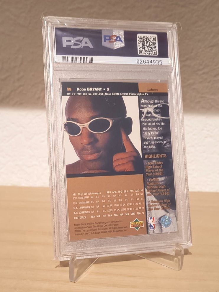 Cartes à collectionner: 1996 Upper Deck Kobe Bryant RC PSA 9 – D'occasion à Greifensee par Birdman11 1