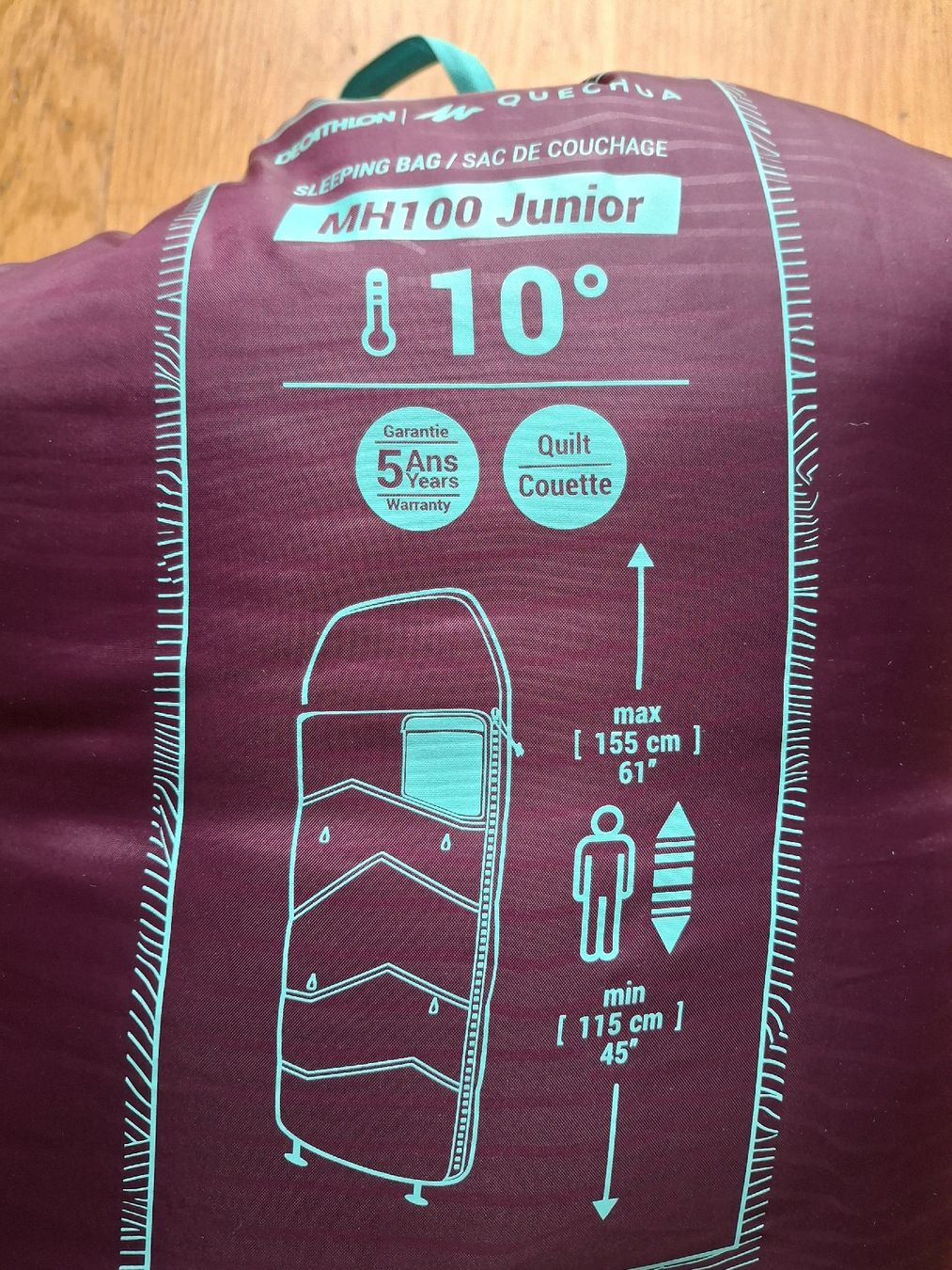 Sacchi a pelo: Quechua MH100 Junior Schlafsack 10 Grad  – Usato da Thierachern venduto da Wemala