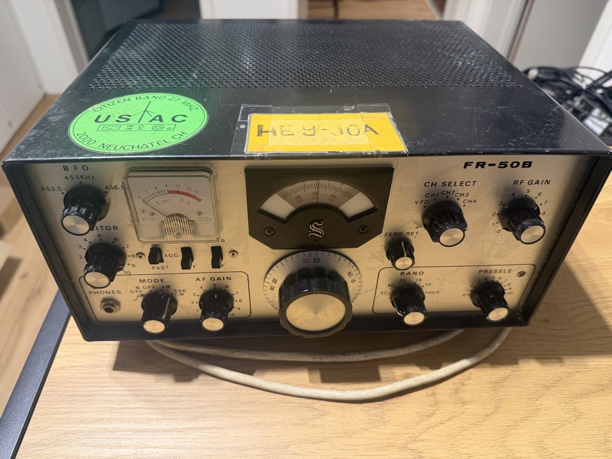 Ricevitori: SOMMERKAMP FR-50 B COMMUNICATION RECEIVER  – Usato da Samedan venduto da Platzschaffe 8
